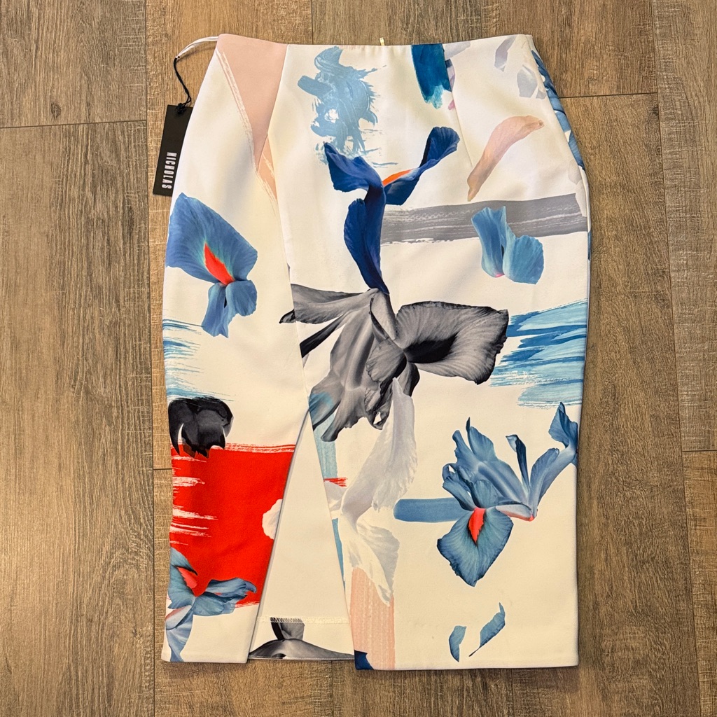 Nicholas | Floral Pencil Skirt | Size 6